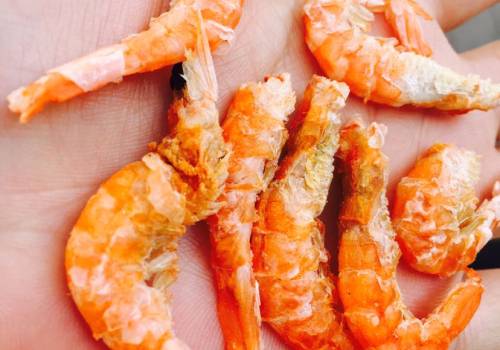 羊毛米,纯淡干手剥海烤小对虾       已售15份 ￥70/半斤